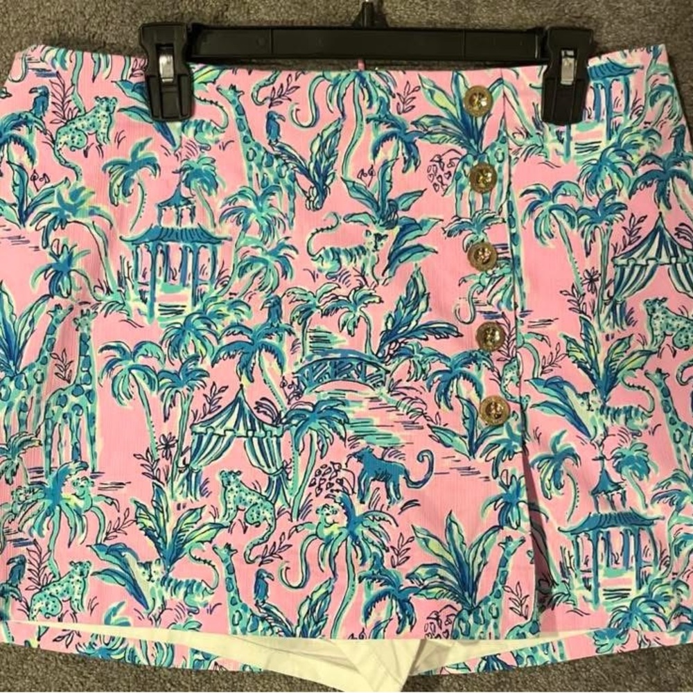 Lilly Pulitzer Pink and Blue Mini Skort